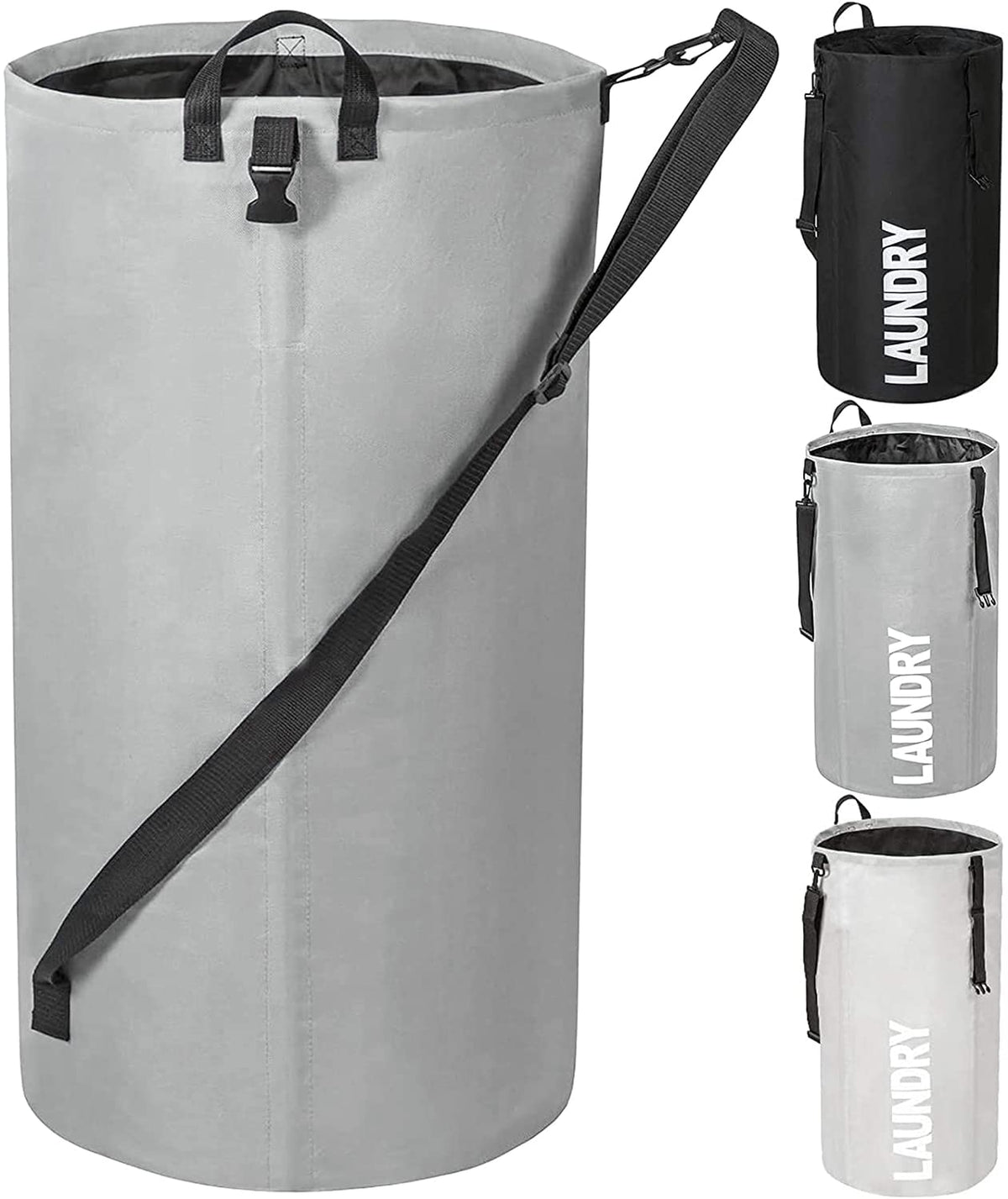 Chrislley 106L Collapsible Laundry Basket, Laundry Backpack, Laundry Bag