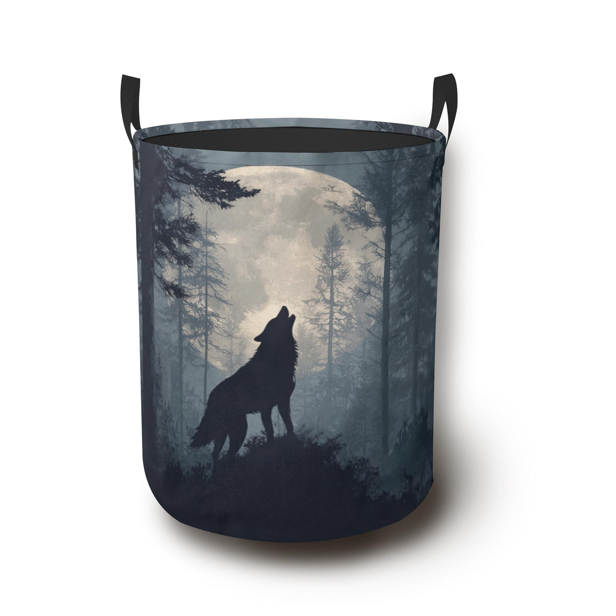 Retro Eagle Flag Laundry Basket,Foldable Oxford Cloth Laundry Hamper with Handles Waterproof Dirty Clothes Storage Basket for Bathroom Bedroom Dorm Room 16" x 20.8"