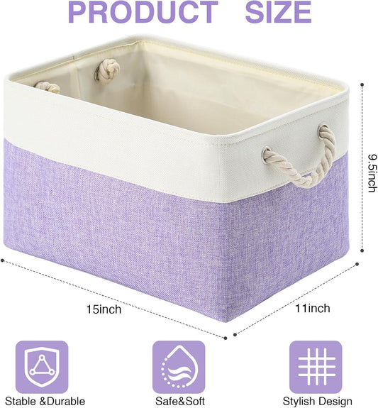DUHEL Storage Baskets Bins 3 Pack