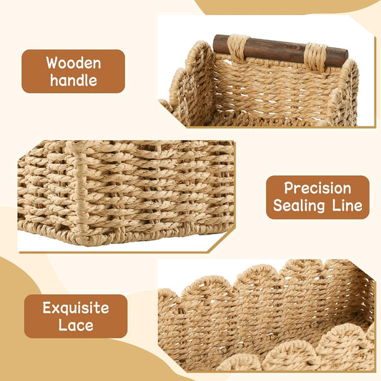 Bathroom Decor Basket for Toilet Paper Storage Baskets For Organizing