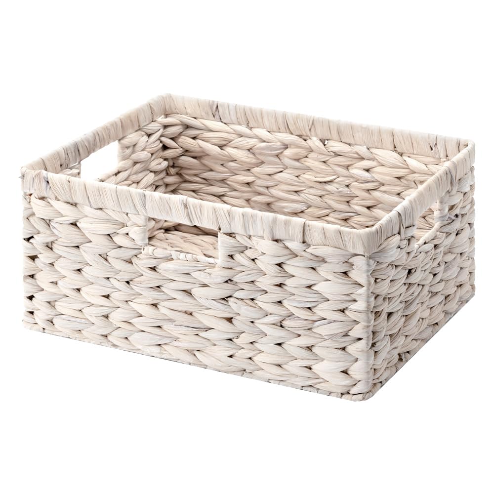 StorageWorks Large Wicker Baskets for Storage,Woven Basket for Gifts,1-Pack