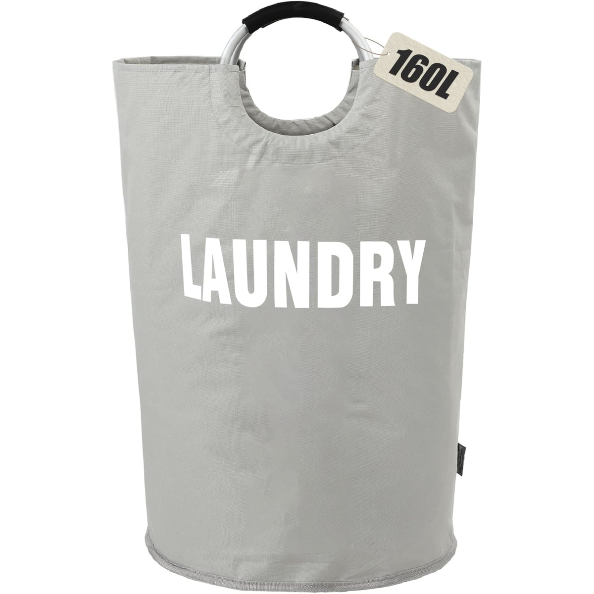 DOKEHOM 125L X-Large Laundry Basket Bag, Collapsible Tall Hamper, Dark Blue
