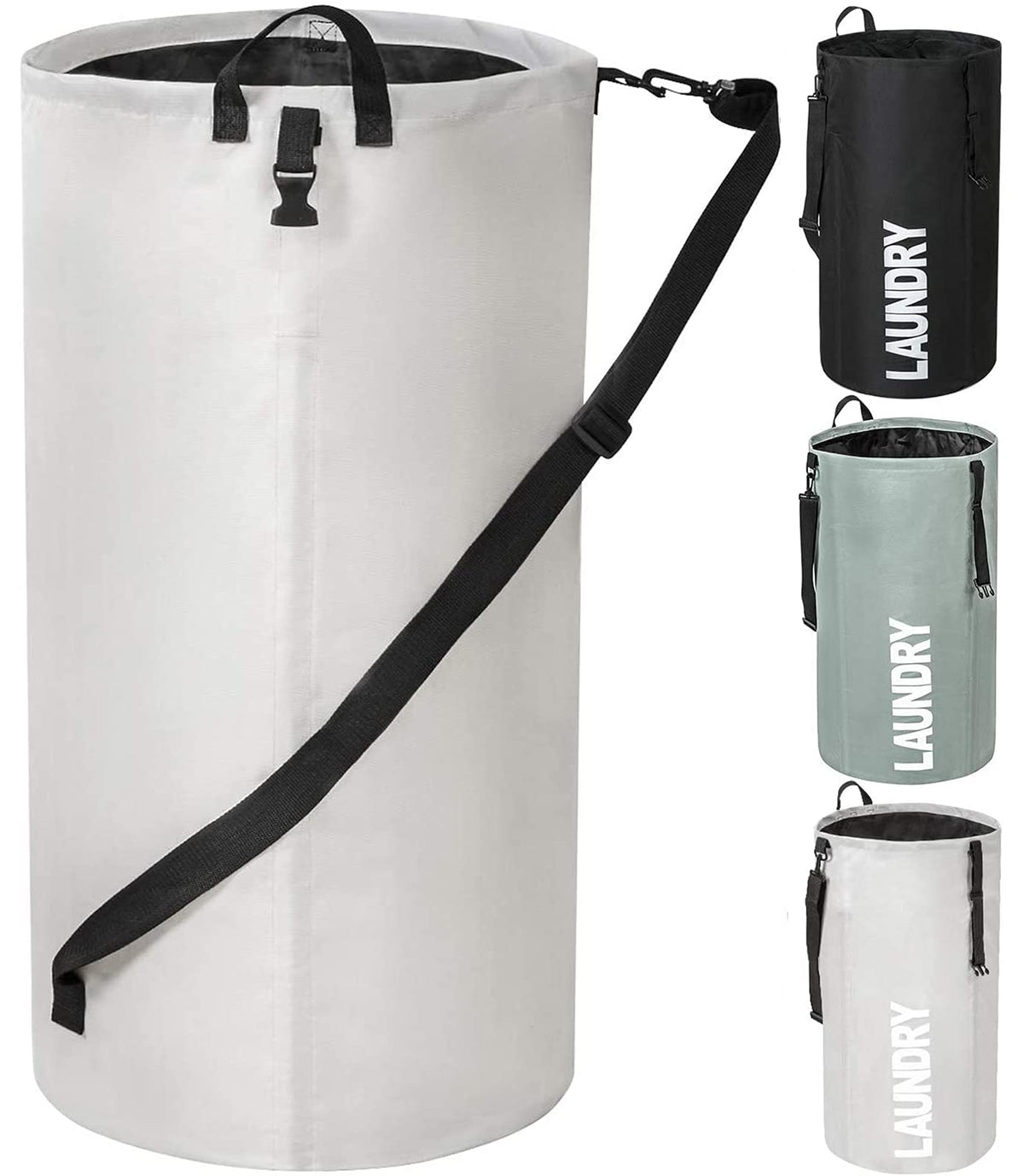 Chrislley 106L Collapsible Laundry Basket, Laundry Backpack, Laundry Bag