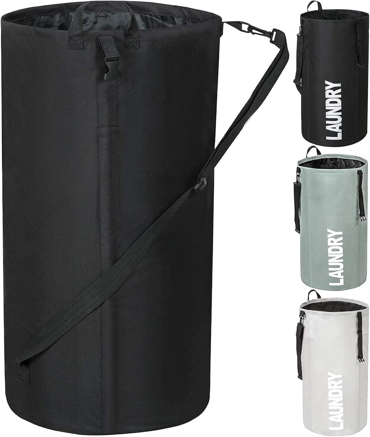 Chrislley 106L Collapsible Laundry Basket, Laundry Backpack, Laundry Bag