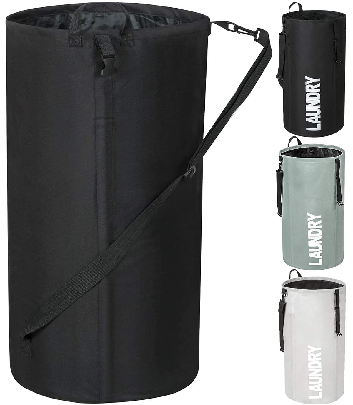 Chrislley 106L Collapsible Laundry Basket, Laundry Backpack, Laundry Bag