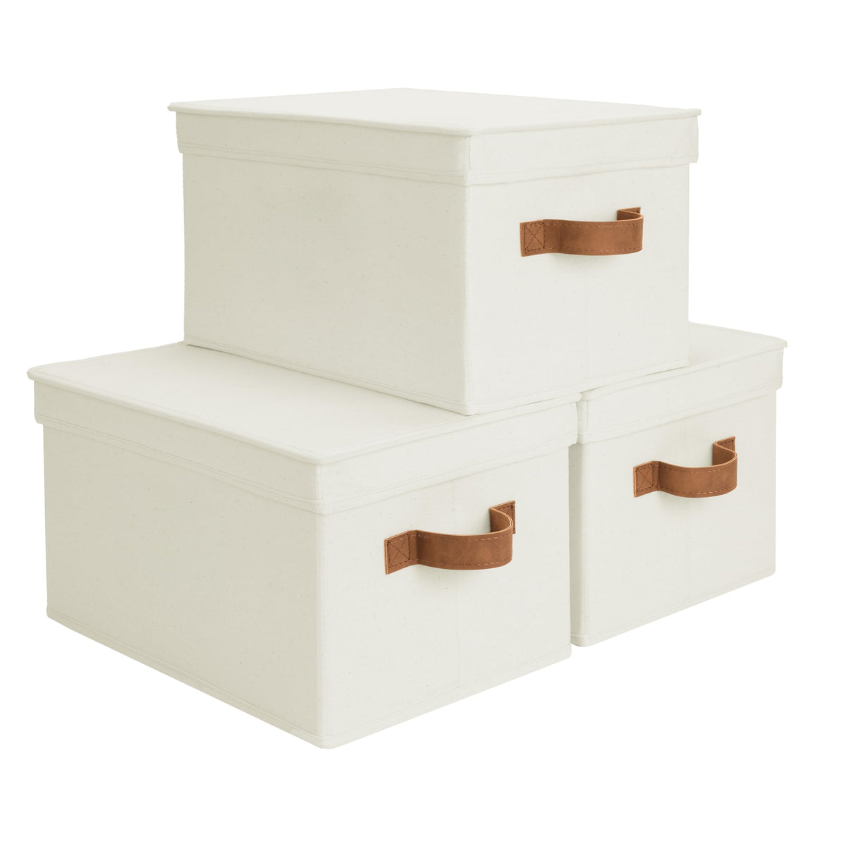 StorageWorks Closet Storage Bins, Fabric Storage Bins with Lids