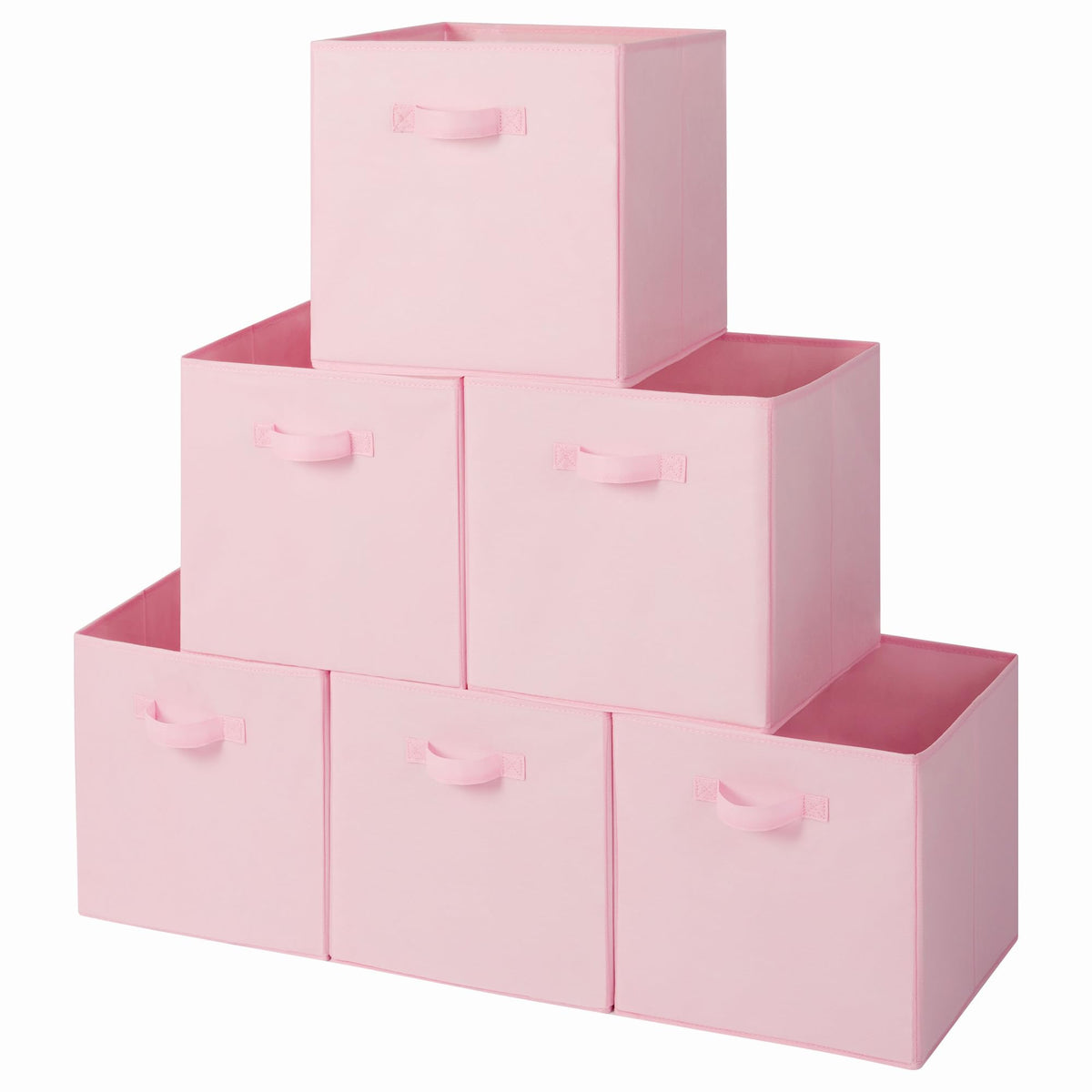 GRANNY SAYS 11 Inch Fabric Storage Cubes, 6-Pack, Sage Green