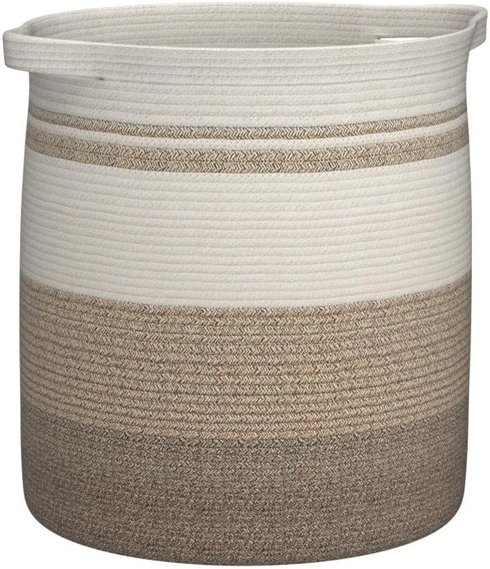OIAHOMY 80L Laundry Basket Laundry Hamper Nursery Hamper Gradient Yellow
