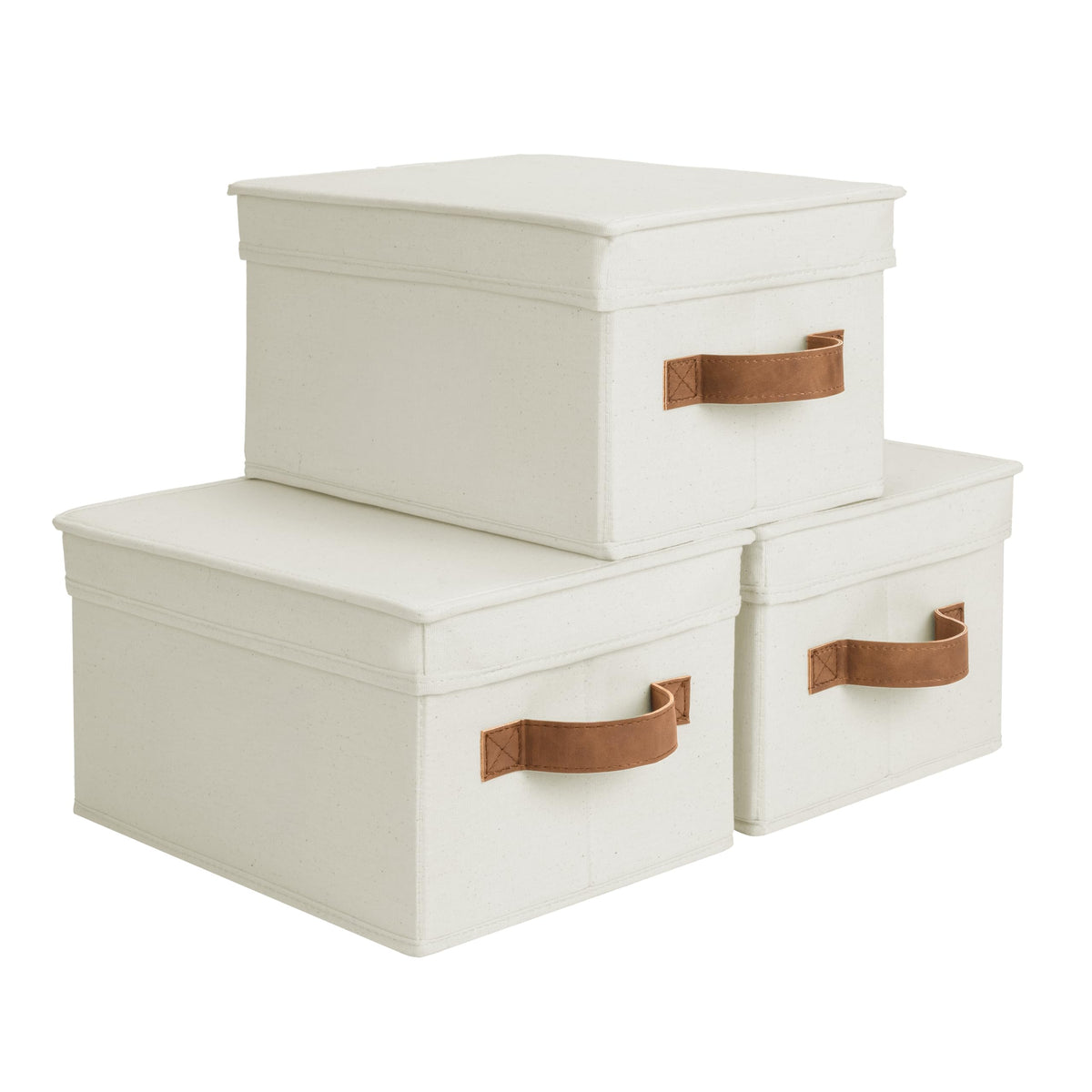 StorageWorks Closet Storage Bins, Fabric Storage Bins with Lids