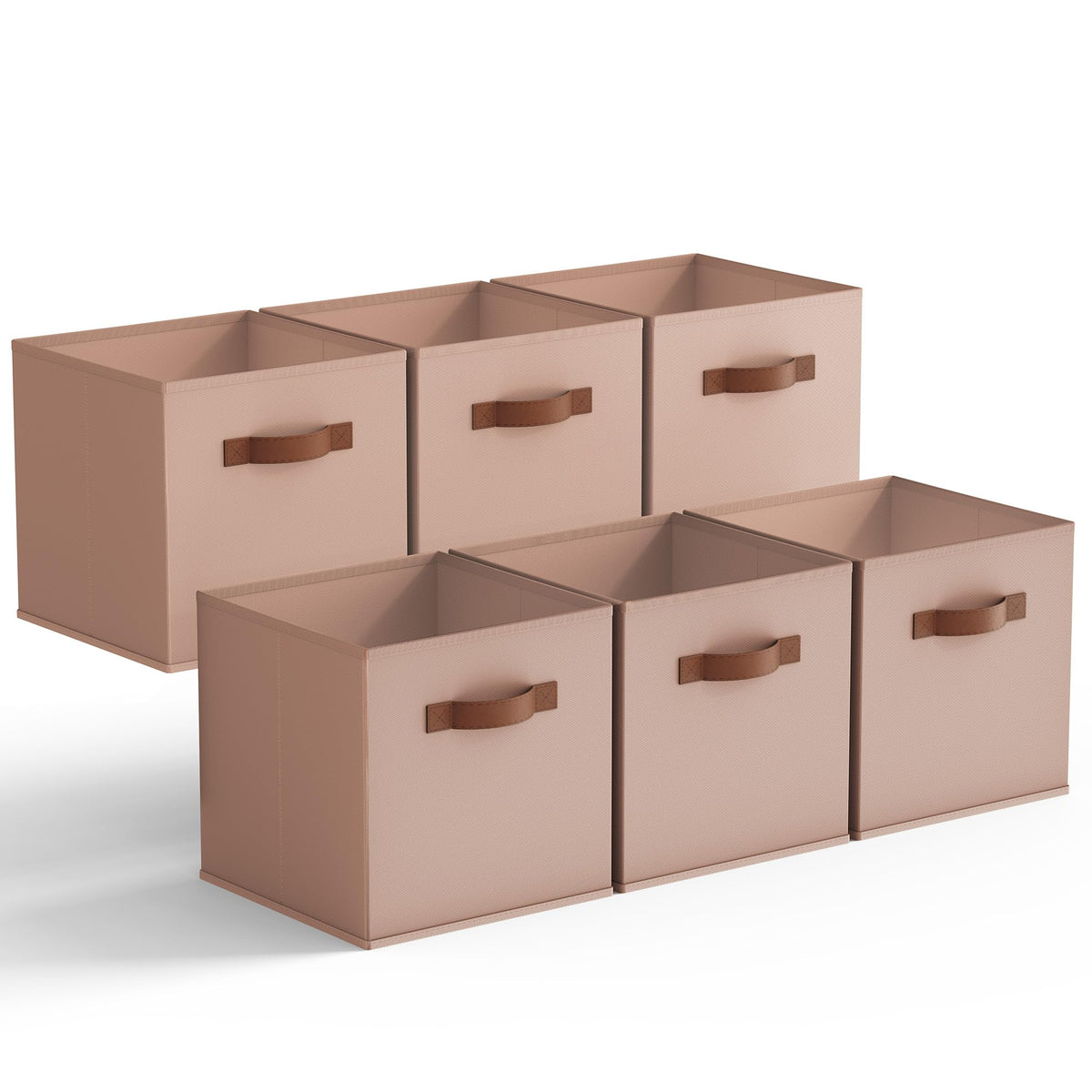 GRANNY SAYS 11 Inch Fabric Storage Cubes, 6-Pack, Sage Green