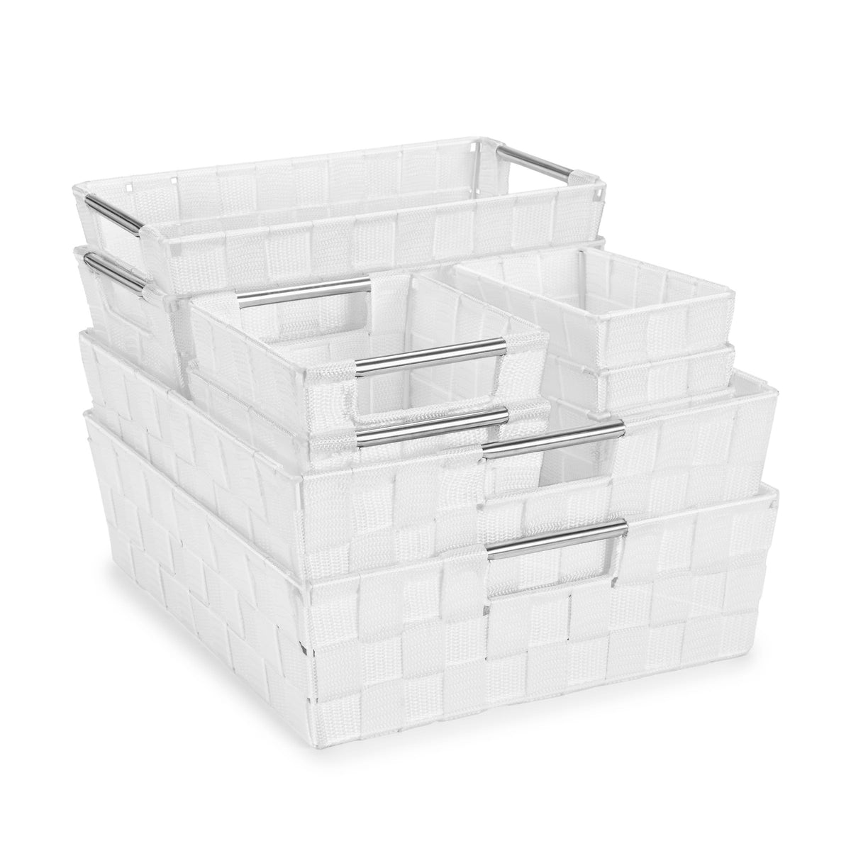 Sorbus Baskets for Organizing, Woven Storage Set (3 Piece Set, Chocolate)