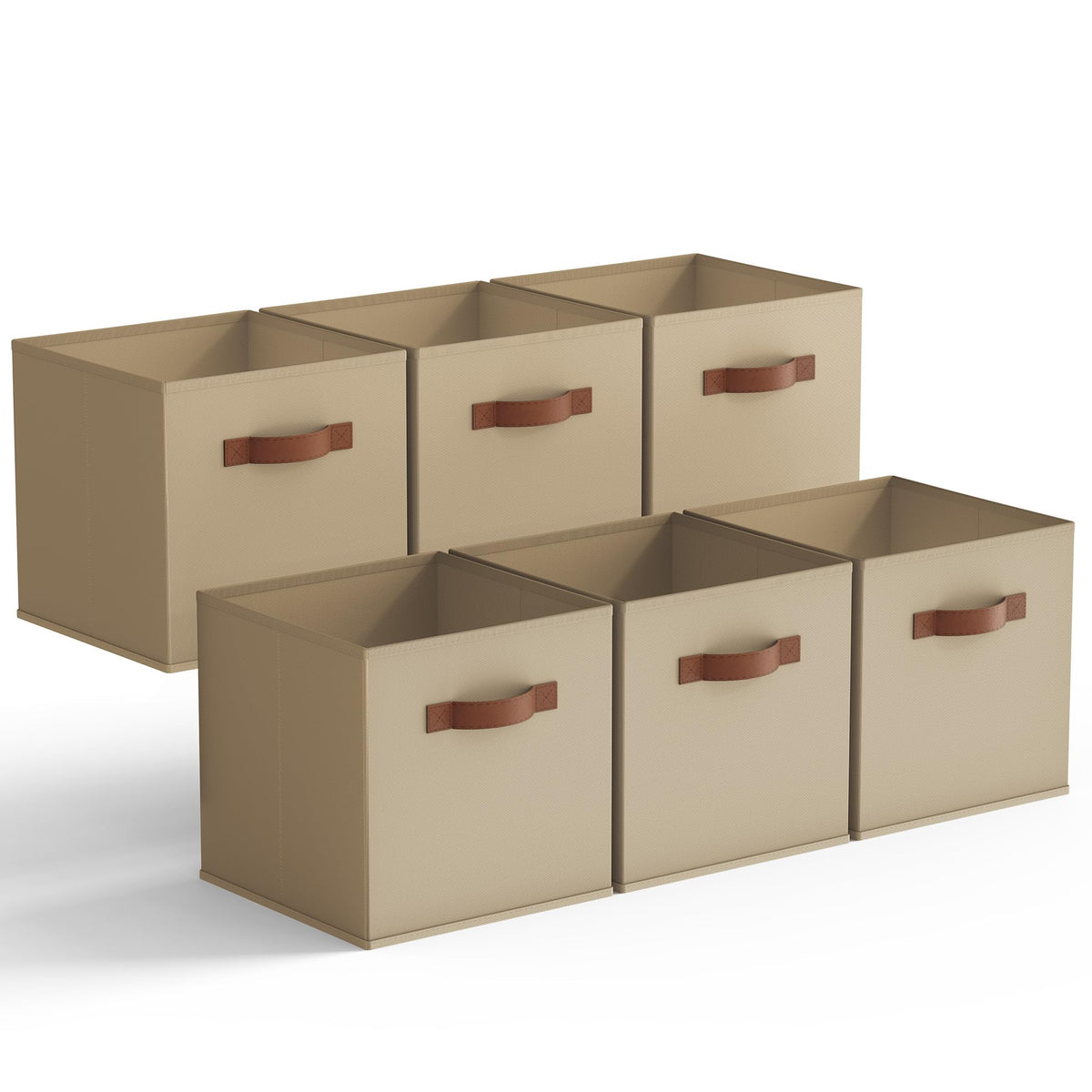 GRANNY SAYS 11 Inch Fabric Storage Cubes, 6-Pack, Sage Green