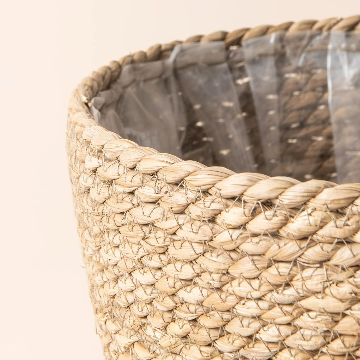 LA JOLIE MUSE Seagrass Basket Planters for Indoor Plants, Flower Pot 3 Pack