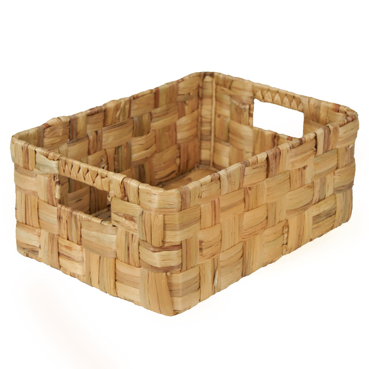 VATIMA Seagrass Baskets with Wooden Handles, Set of 3 Decorative Natural Wicker Baskets for Kitchen