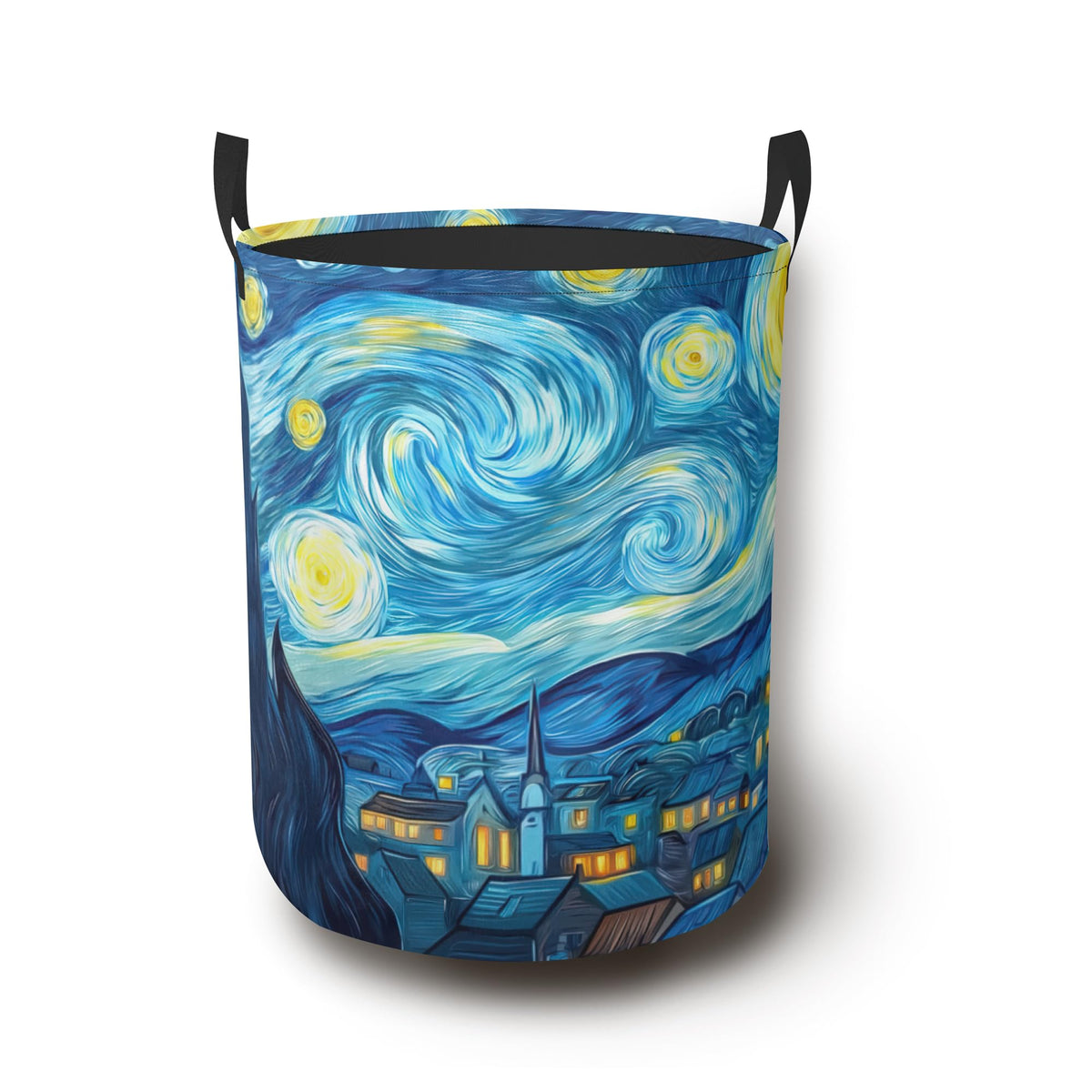Retro Eagle Flag Laundry Basket,Foldable Oxford Cloth Laundry Hamper with Handles Waterproof Dirty Clothes Storage Basket for Bathroom Bedroom Dorm Room 16" x 20.8"