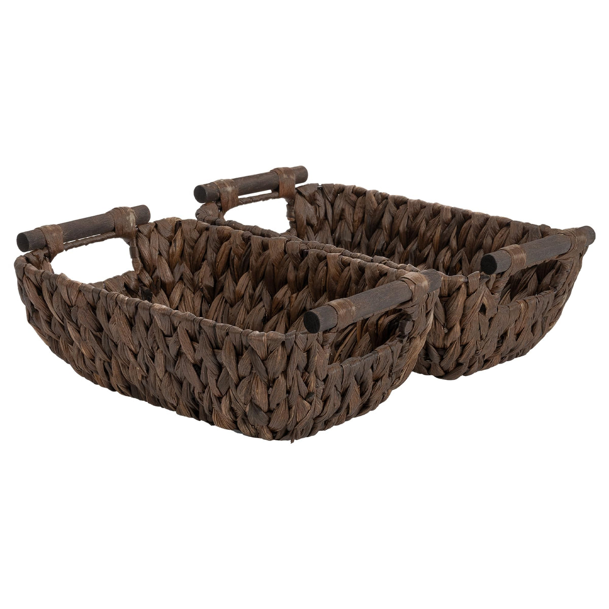 StorageWorks Wicker Baskets for Organizing, Water Hyacinth Storage Baskets