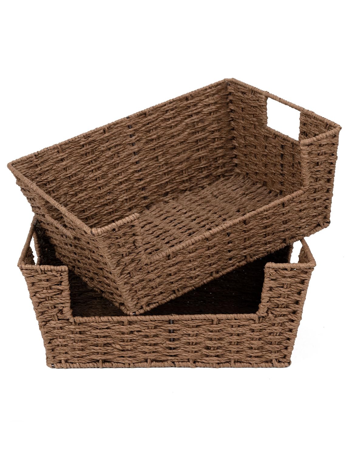 StorageWorks Pantry Baskets for Organizing, Storage Baskets, Water Hyacinth