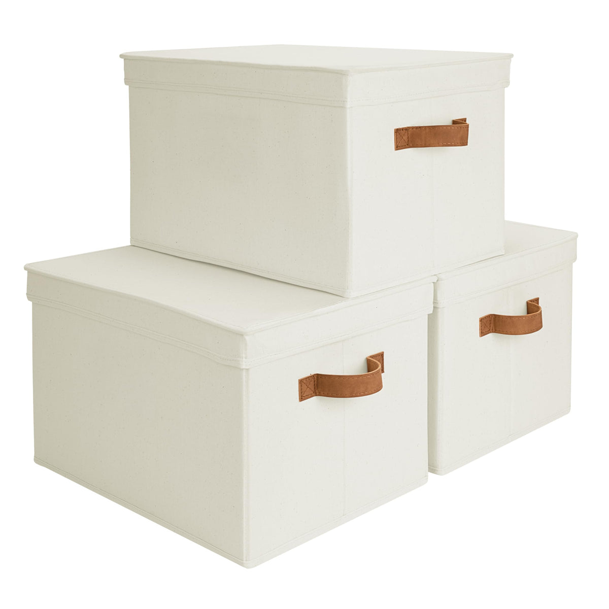 StorageWorks Closet Storage Bins, Fabric Storage Bins with Lids