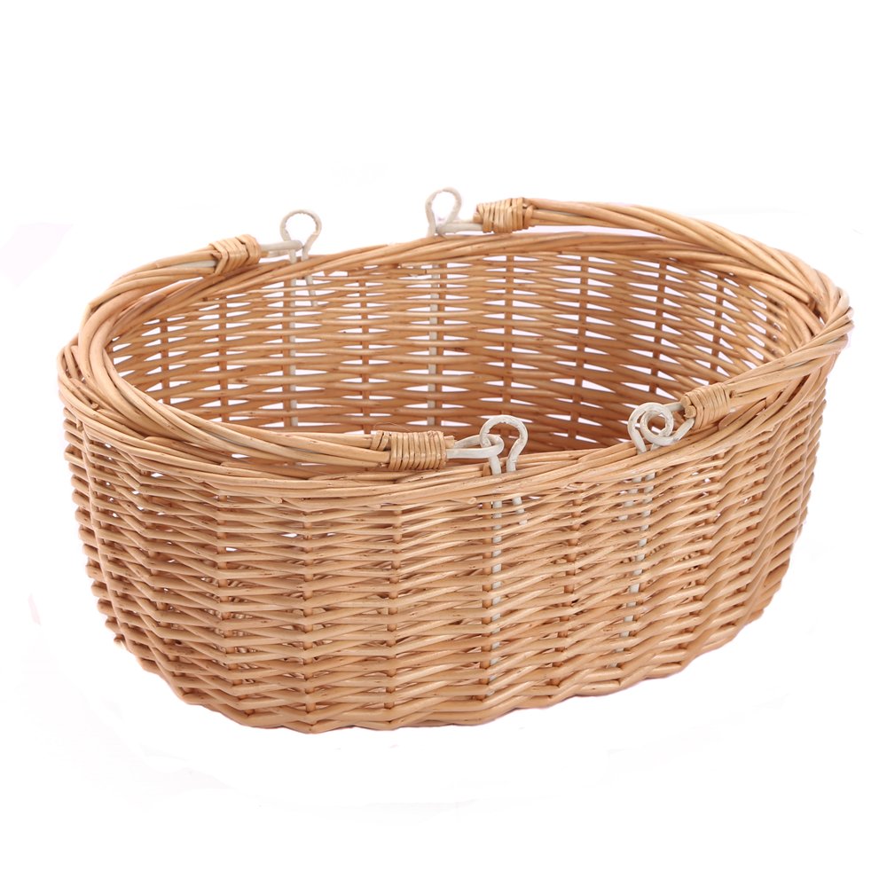 Wicker Picnic Baskets with Handles.Kingwillow. (Brown)