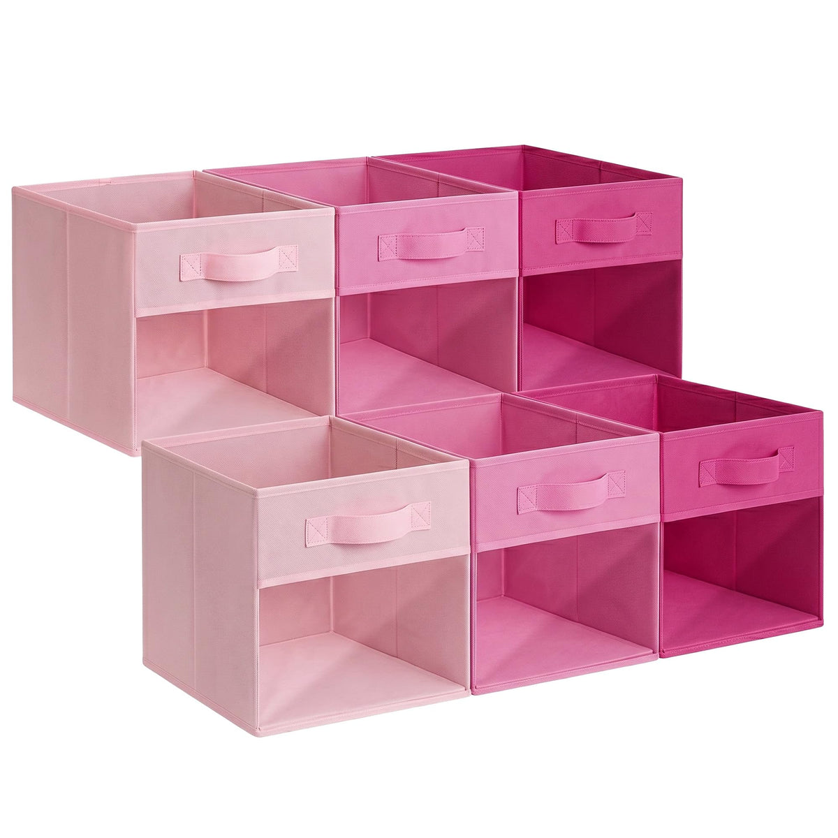 GRANNY SAYS 11 Inch Fabric Storage Cubes, 6-Pack, Sage Green