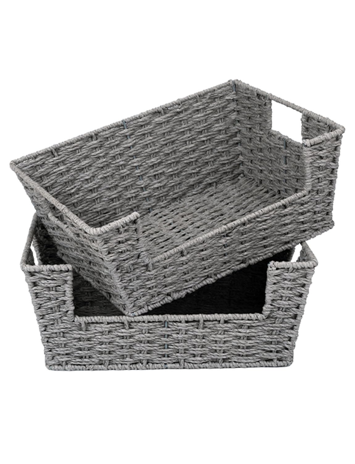 StorageWorks Pantry Baskets for Organizing, Storage Baskets, Water Hyacinth