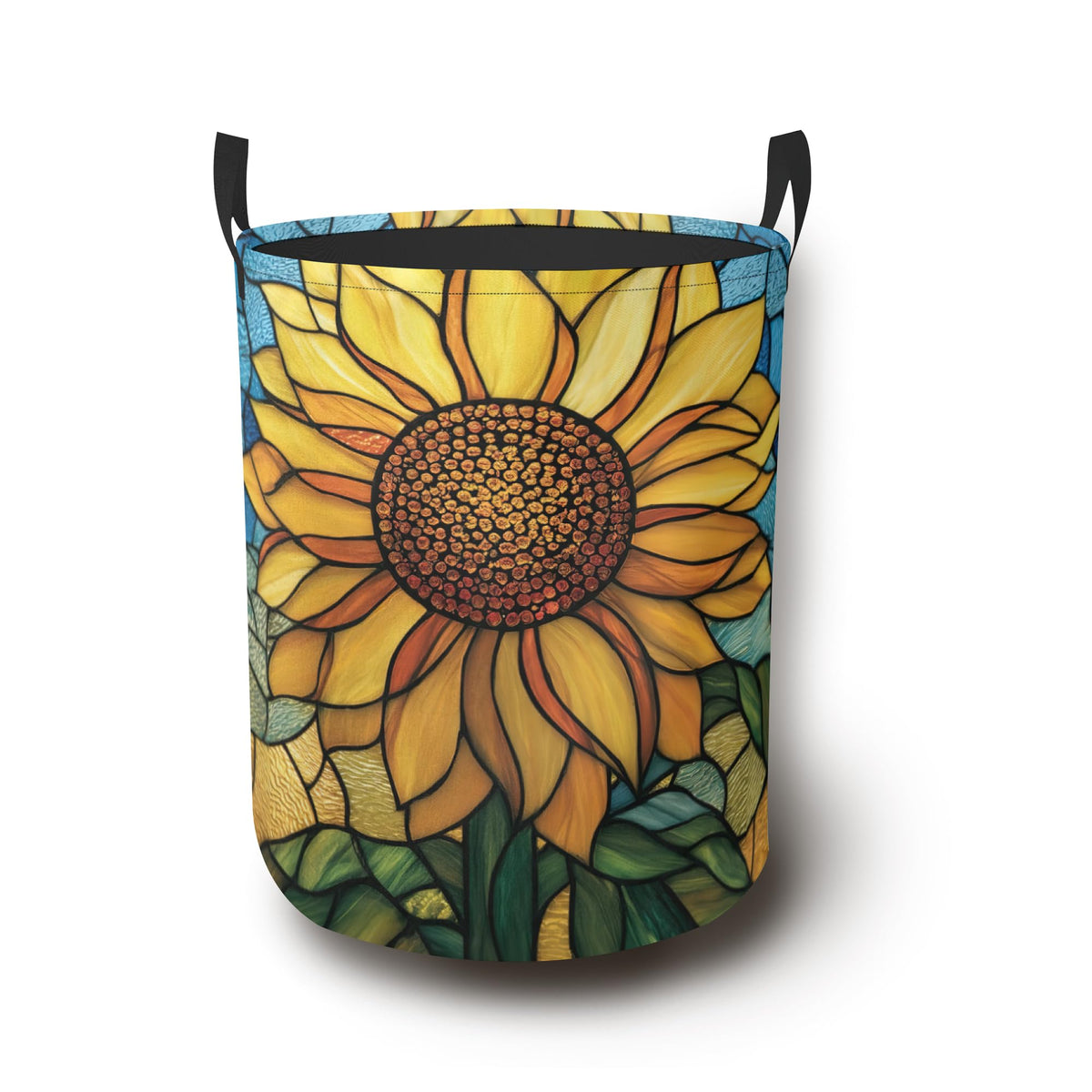 Retro Eagle Flag Laundry Basket,Foldable Oxford Cloth Laundry Hamper with Handles Waterproof Dirty Clothes Storage Basket for Bathroom Bedroom Dorm Room 16" x 20.8"
