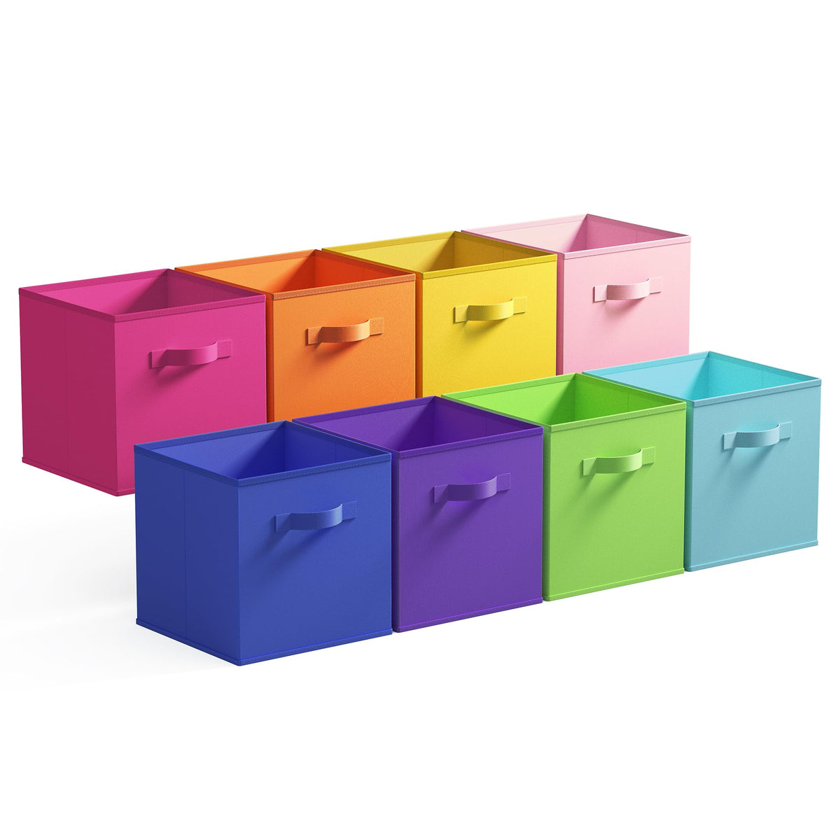 GRANNY SAYS 11 Inch Fabric Storage Cubes, 6-Pack, Sage Green