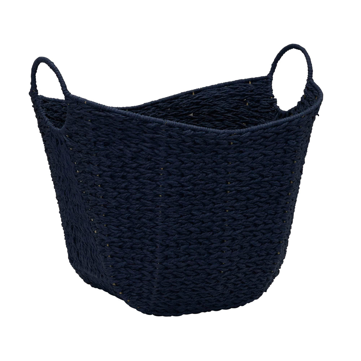 Household Essentials ML-4002 Tall Water Hyacinth Wicker Basket with Handles | Natural, Brown, Natural