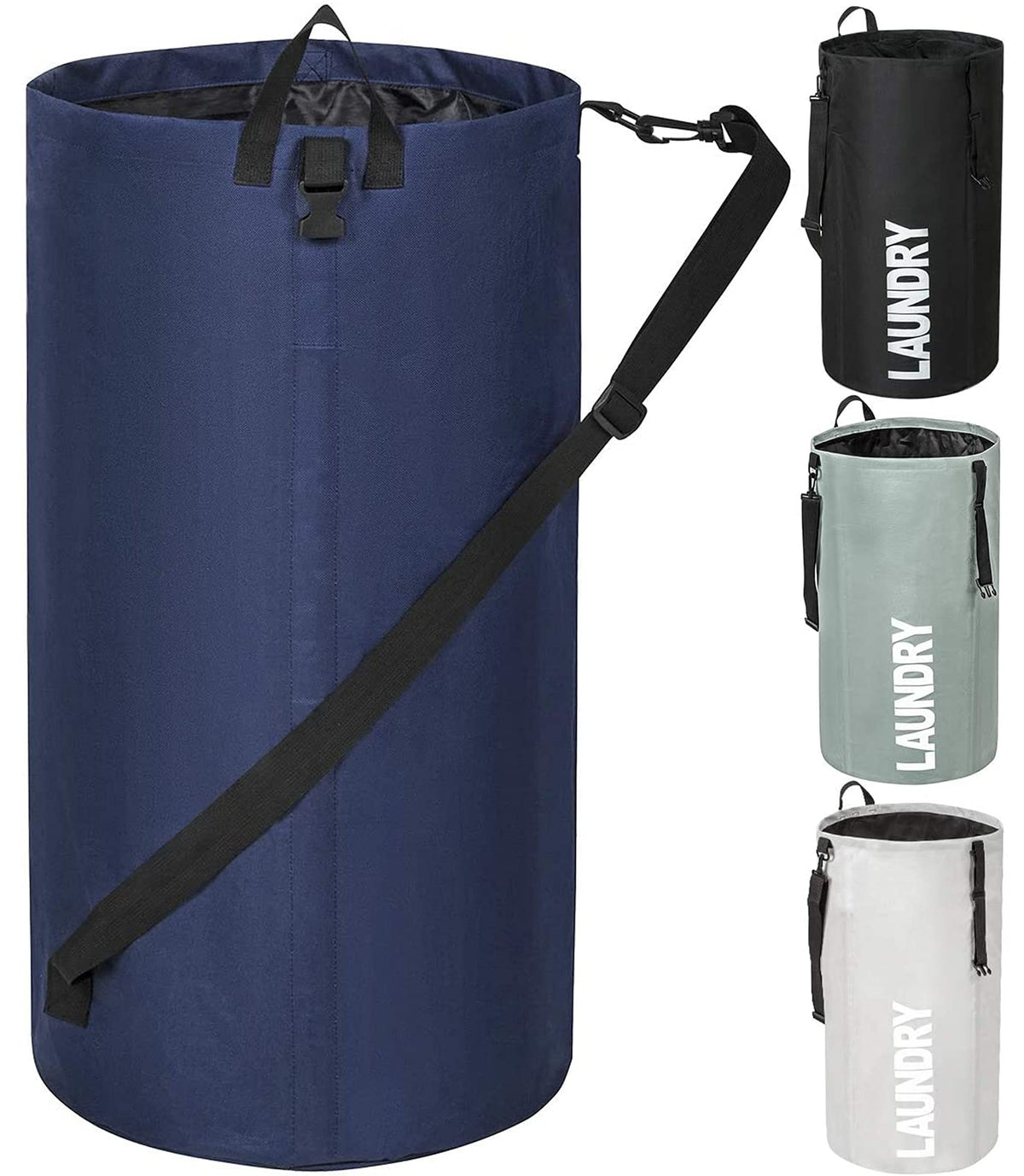 Chrislley 106L Collapsible Laundry Basket, Laundry Backpack, Laundry Bag