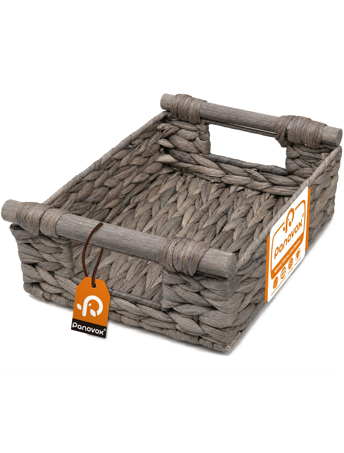 Wicker Basket, Large Basket for Gift Baskets Empty, 15.4x11x6.3in