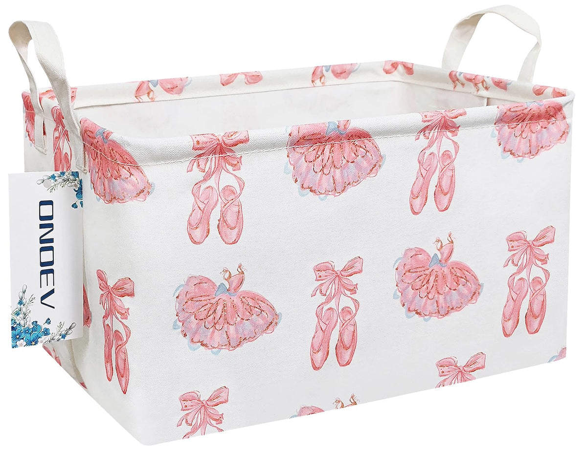 Rectangular Fabric Storage Bin, Foldable Tree Animals print Basket