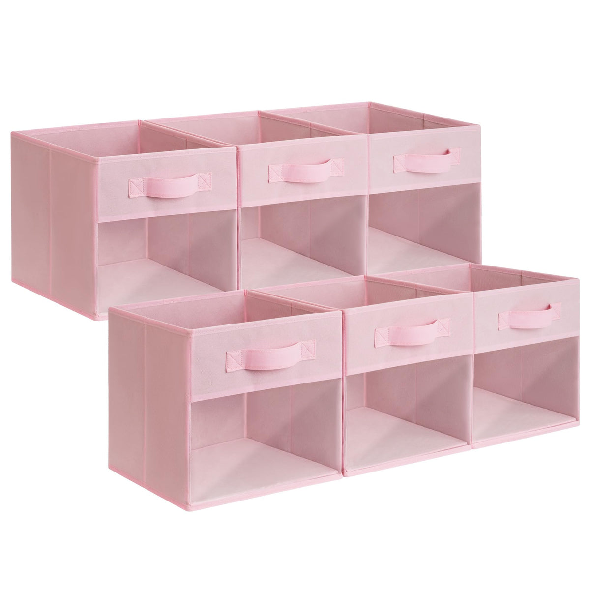 GRANNY SAYS 11 Inch Fabric Storage Cubes, 6-Pack, Sage Green