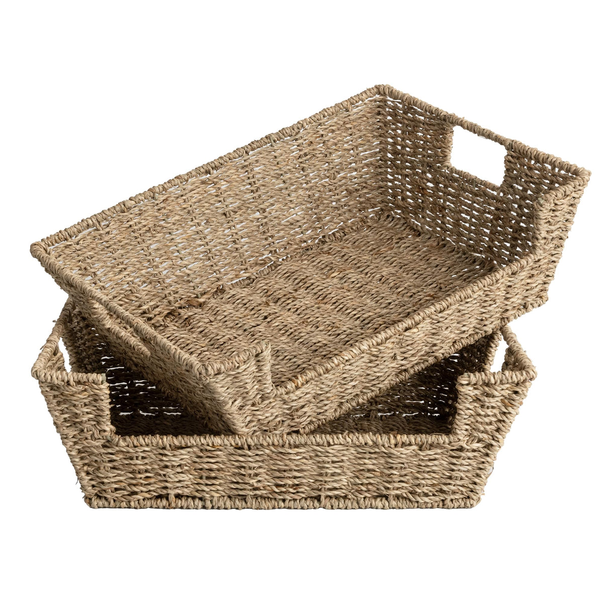 StorageWorks Pantry Baskets for Organizing, Storage Baskets, Water Hyacinth