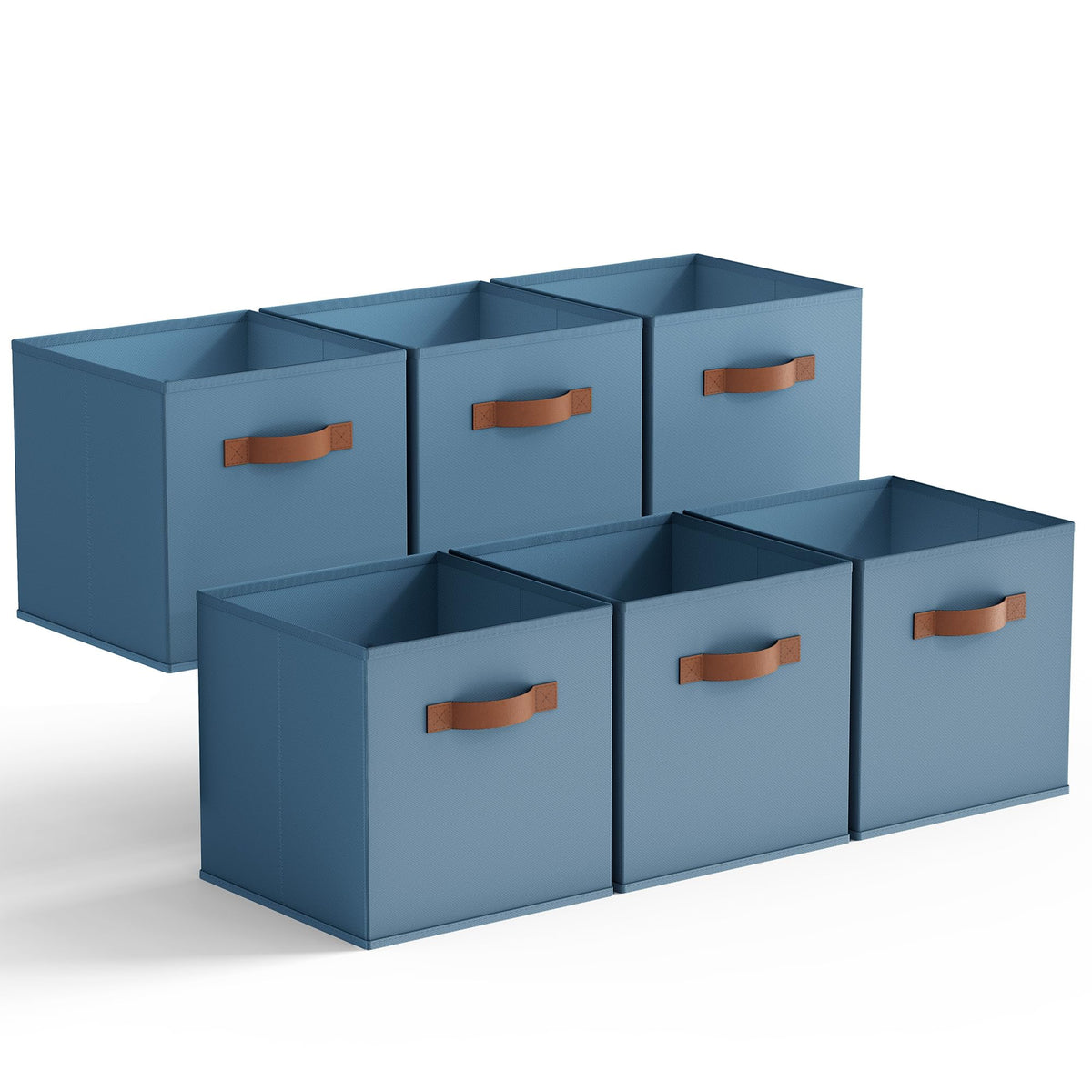 GRANNY SAYS 11 Inch Fabric Storage Cubes, 6-Pack, Sage Green