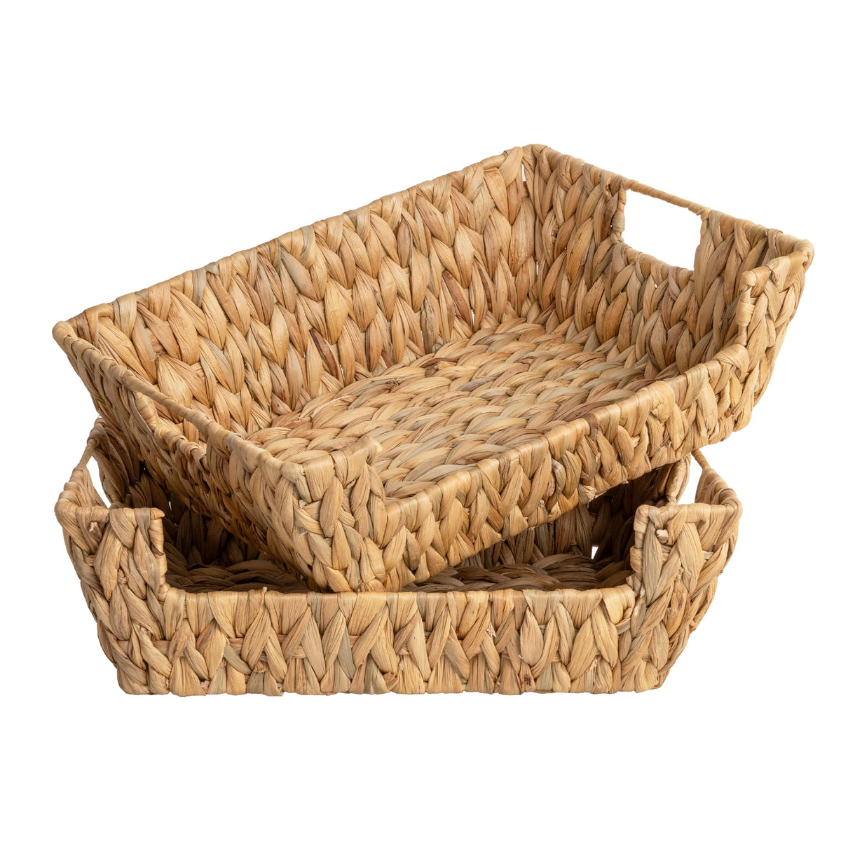 StorageWorks Pantry Baskets for Organizing, Storage Baskets, Water Hyacinth