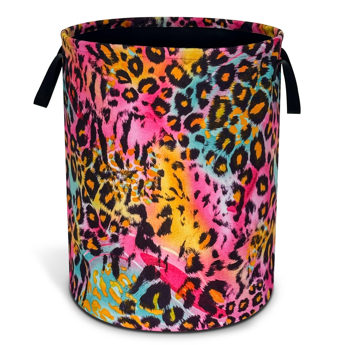 Colorful Butterflies Flowers Laundry Basket Oxford Cloth 18.9 x 16.5 Inch