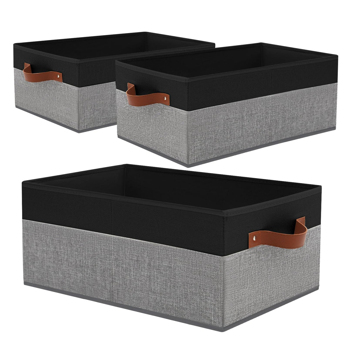 6 Pack Closet Storage Bins, Storage Baskets for Shelves