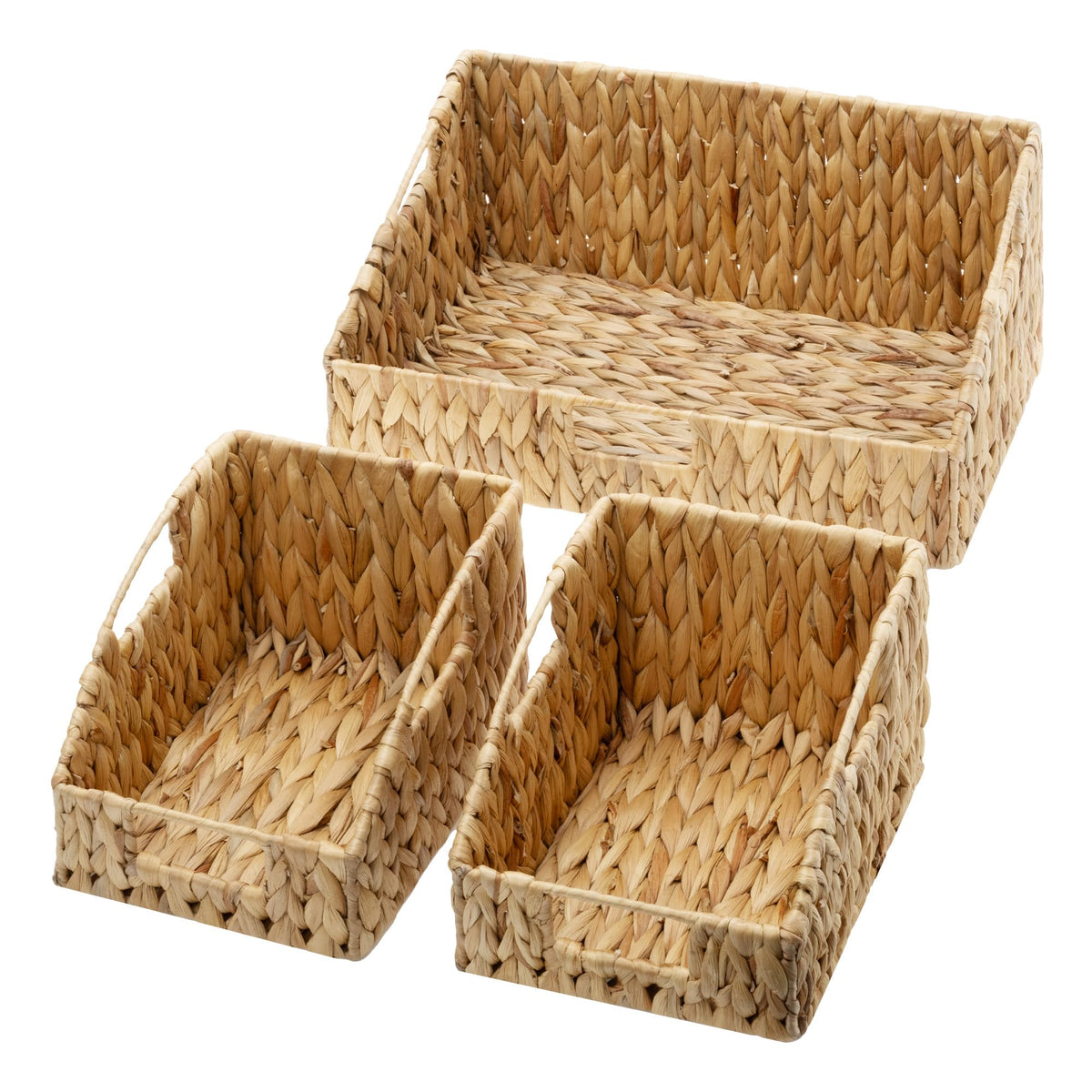 GRANNY SAYS Wicker Storage Baskets, Waterproof Wicker Basket with Handles