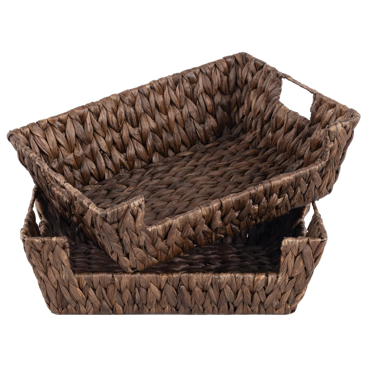 StorageWorks Pantry Baskets for Organizing, Storage Baskets, Water Hyacinth