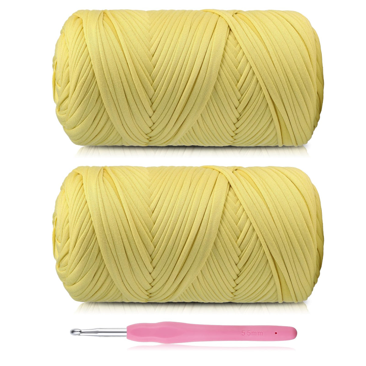 T-Shirt Yarn - 400g/118 Yards Elastic Fabric Crochet Cloth T-Shirt Yarn, Thick Hand Knitting Yarns for Crocheting Bags/Rugs/Baskets/Craft Project (Modern, 1-Grey)