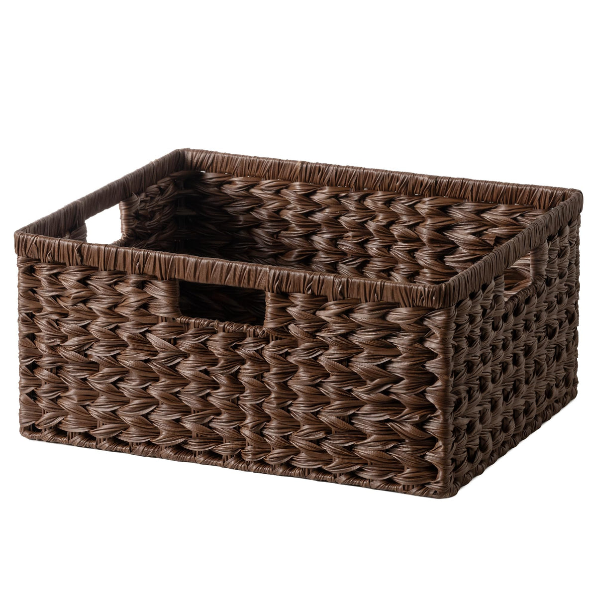 GRANNY SAYS Wicker Storage Baskets for Shelves, Hyacinth Baskets, 2-Pack