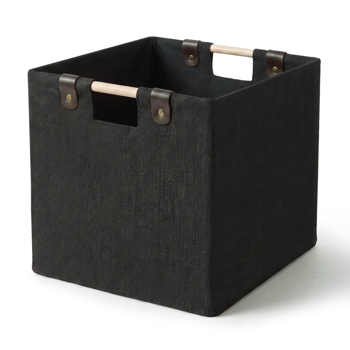 11 Inches Foldable Cube Storage Baskets for Organizing, Beige, 2 Pack