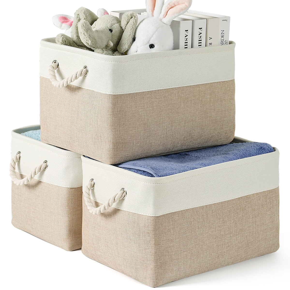 DUHEL Storage Baskets Bins 3 Pack