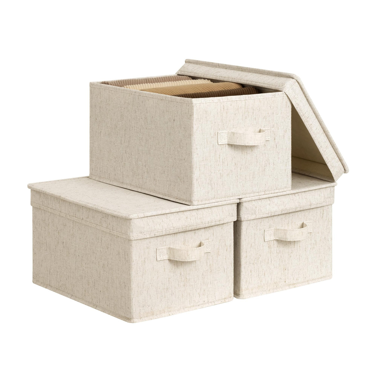 StorageWorks Closet Storage Bins, Fabric Storage Bins with Lids