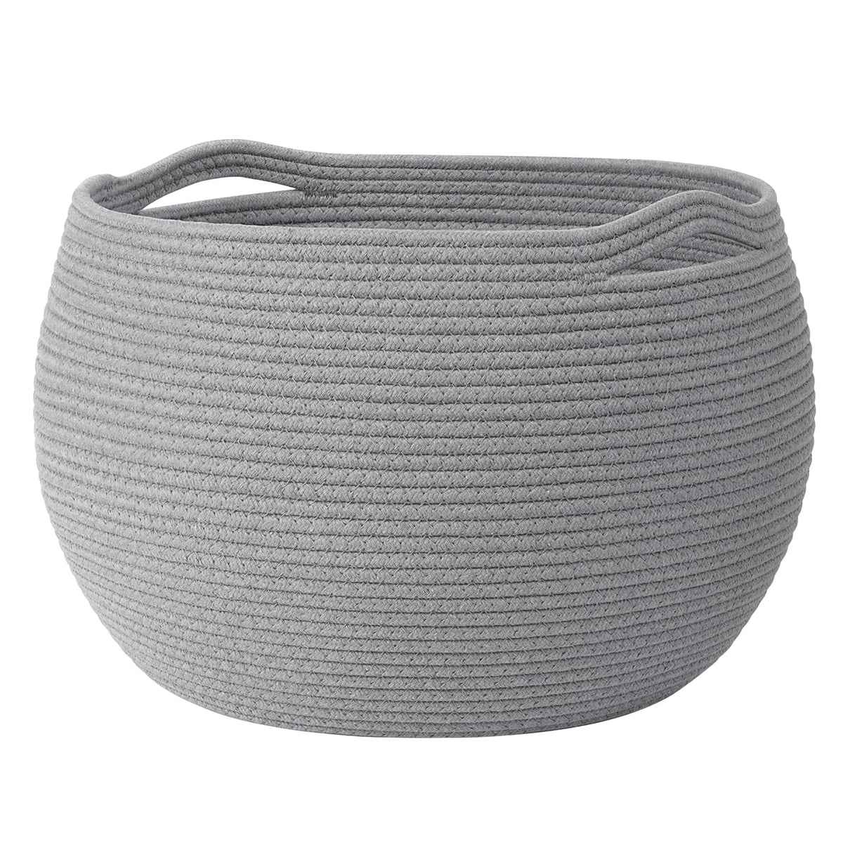 Goodpick Large Toy Storage Basket for Kids, Round, 15.7" x 10.5", Camel