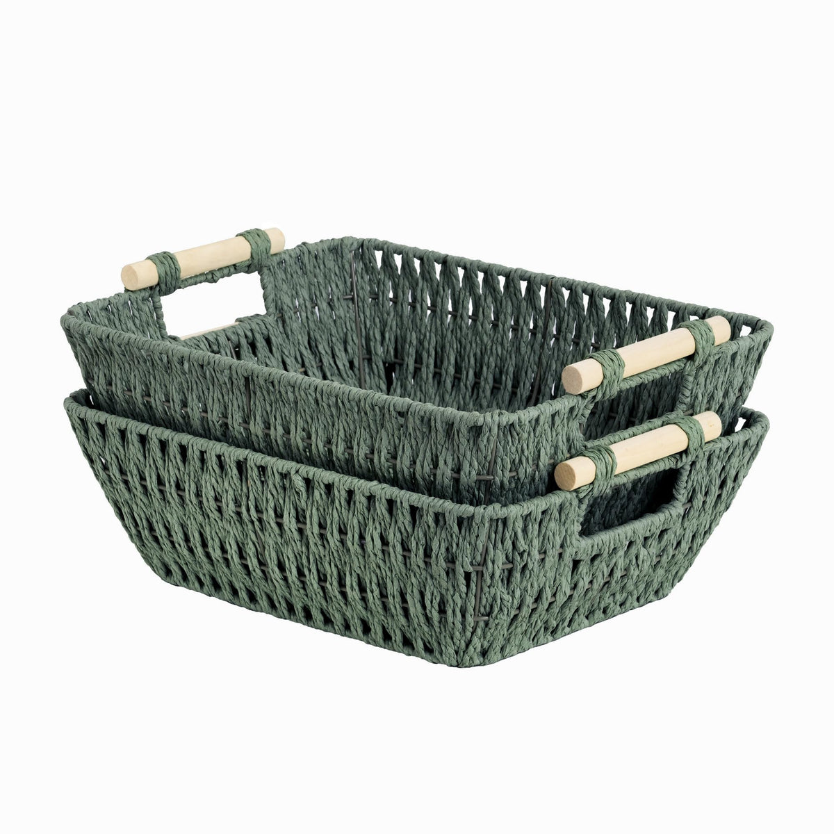 StorageWorks Wicker Baskets for Organizing, Water Hyacinth Storage Baskets