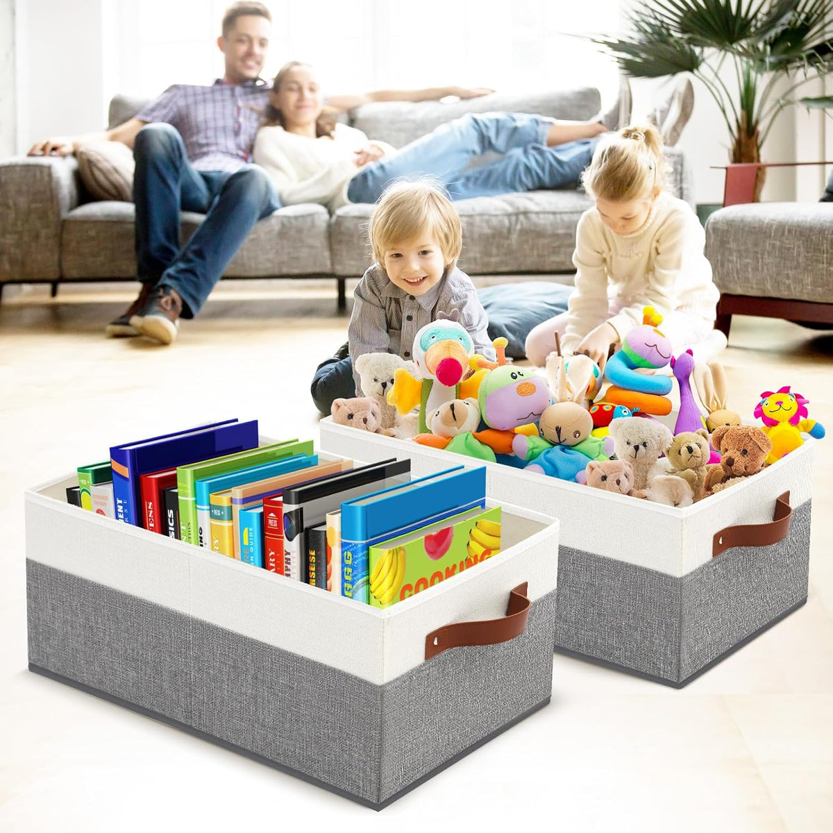 6 Pack Closet Storage Bins, Storage Baskets for Shelves