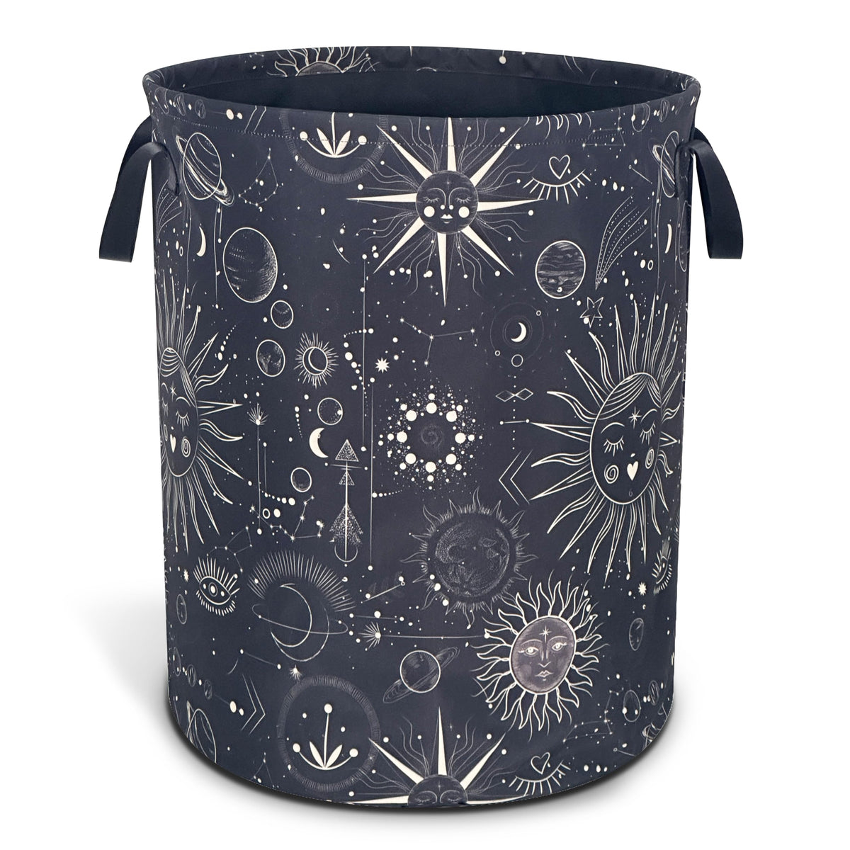 Colorful Butterflies Flowers Laundry Basket Oxford Cloth 18.9 x 16.5 Inch