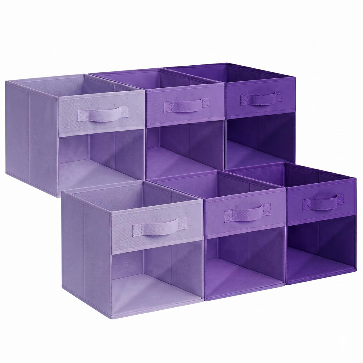 GRANNY SAYS 11 Inch Fabric Storage Cubes, 6-Pack, Sage Green
