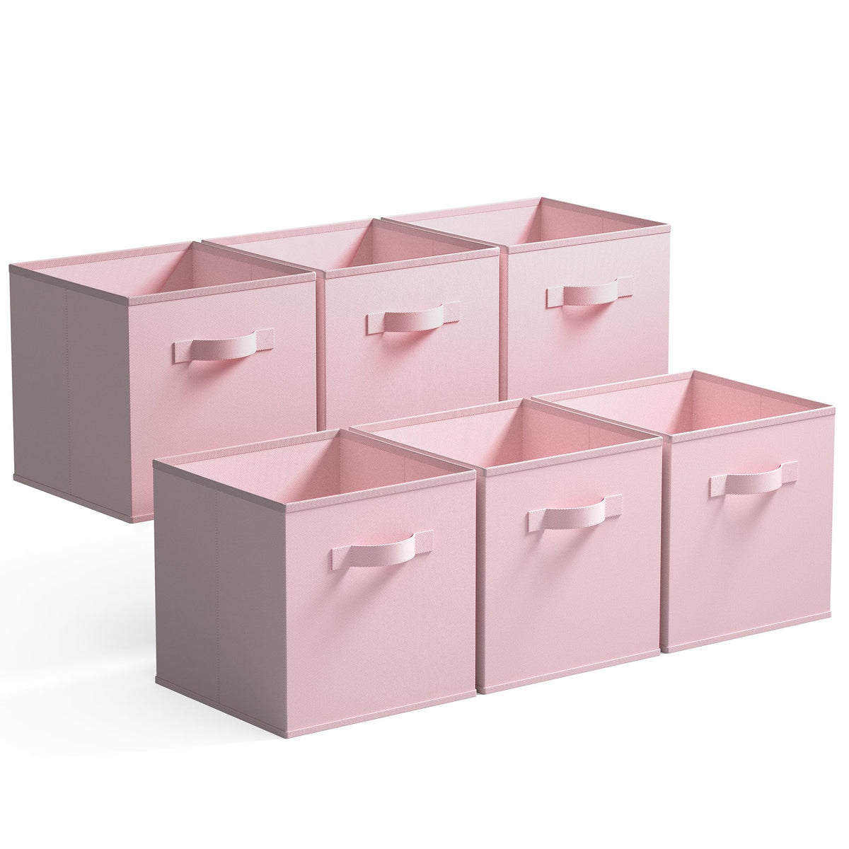 GRANNY SAYS 11 Inch Fabric Storage Cubes, 6-Pack, Sage Green